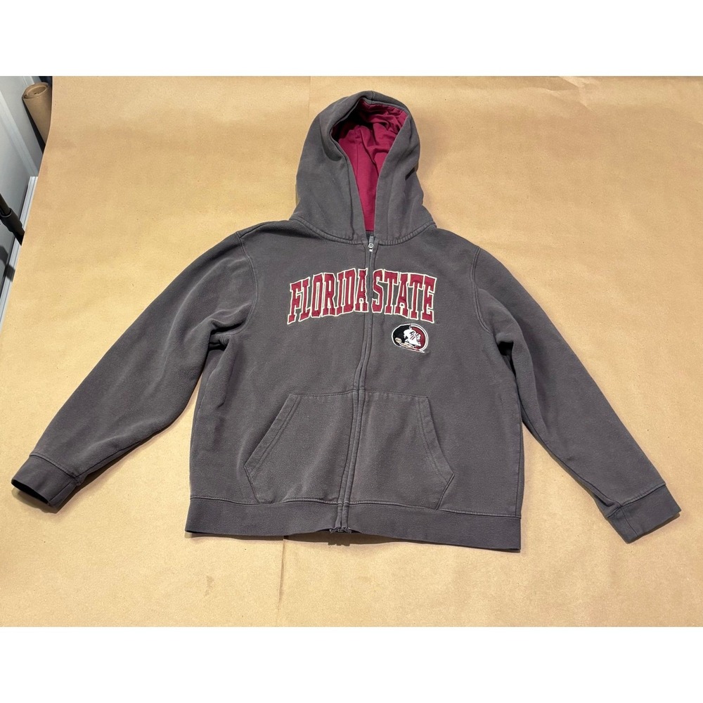 Stadium Athletics Gray Full‎ Zip Hoodie Kids XL